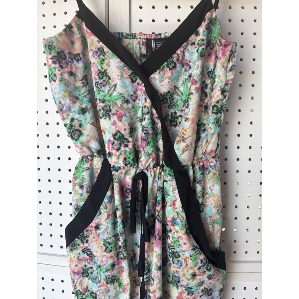 Fire Los Angeles Women's‎ Small Colorful Romper Shortall V-Neck Tank Cute - Picture 3 of 11